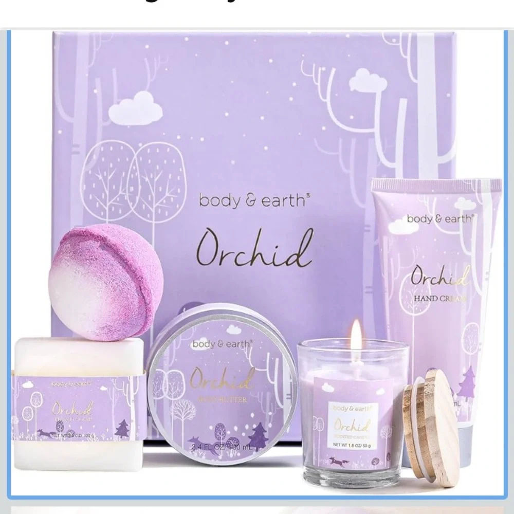 Body & Earth Deluxe 5 Piece Gift Set - Orchid